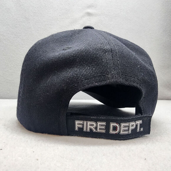 Rapid Dominance Fire Fighter FD Black Raised Embroidered Logo Hook n Loop Hat - Picture 3 of 5